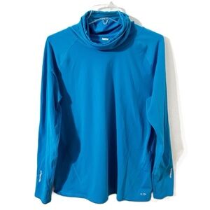 Champion Duo Dry Long Sleeve Turtleneck Pullover Lined Sweatshirt Thumb Holes